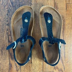 Birkenstock Black Thong Sandal 40